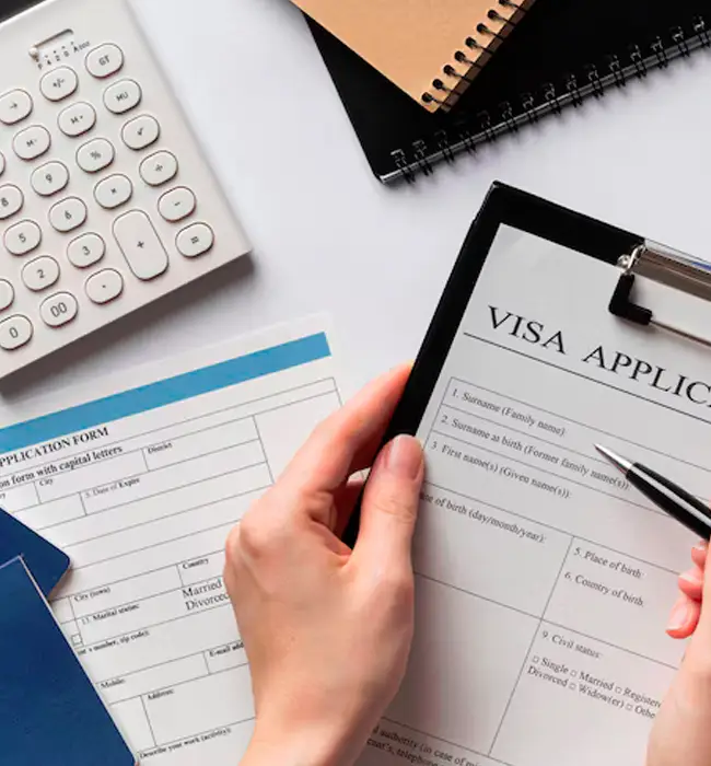 visa application form